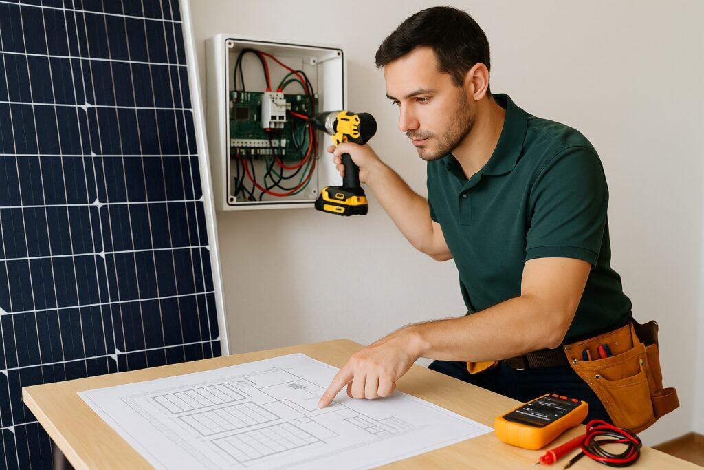 Professionelle Installation von Energiesystemen durch zertifizierte Fachkräfte