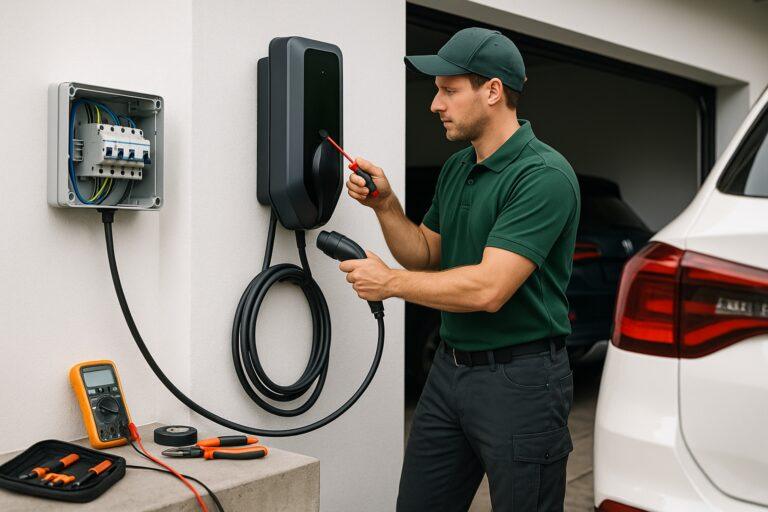 Einrichtung von Elektromobilitätslösungen inklusive E-Ladestationen für Privat- und Gewerbekunden
